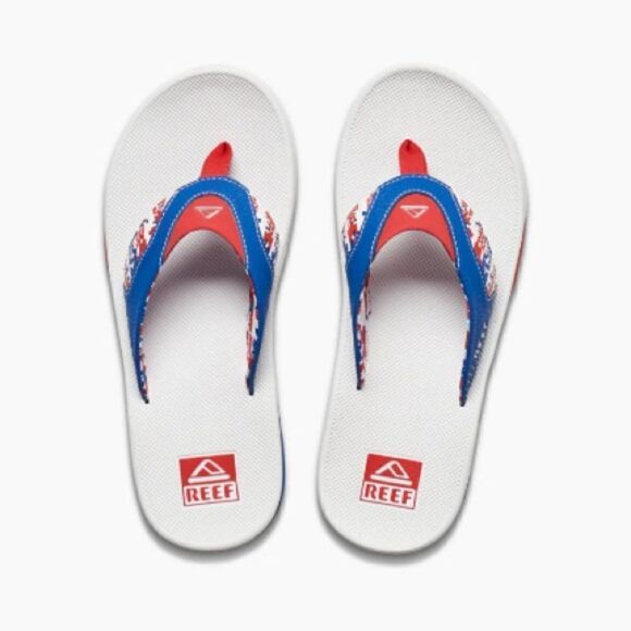 Reef Men\'s Fanning - Patriotic Red/White/Blue 10 NWT IN PACKAGE main image 8